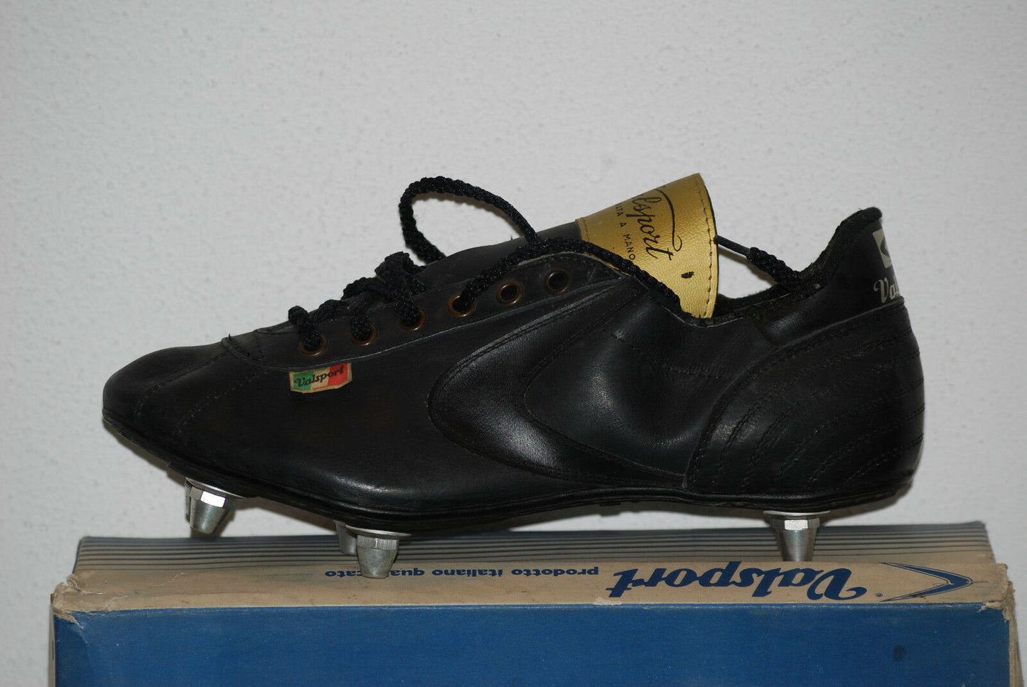 vintage Valsport ITALIA gold Made in ITALY boots Lavorazione shoes soccer 1970