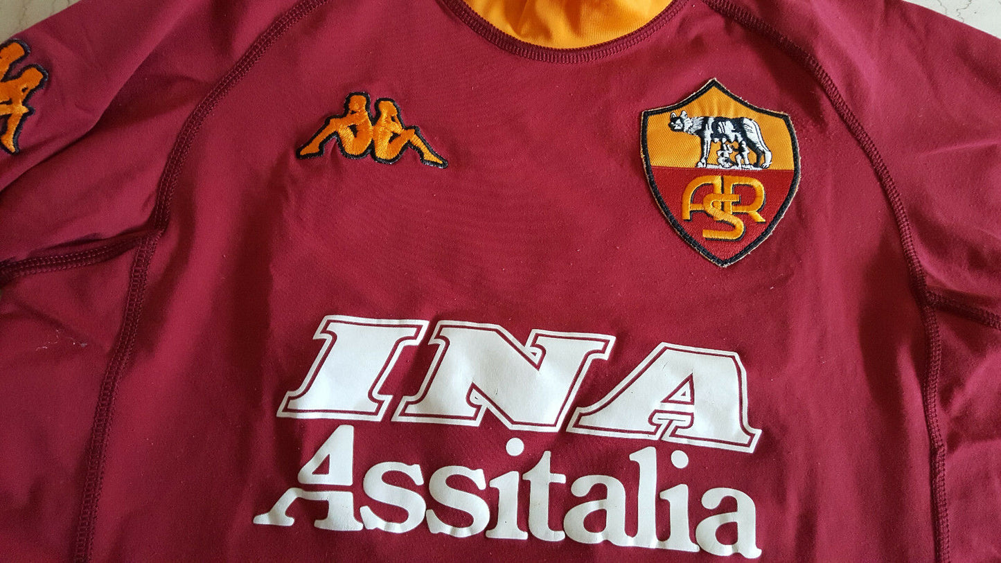 maglia Di Francesco ROMA scudetto 2000 2001 Kappa N0 match worn Ina Assitalia