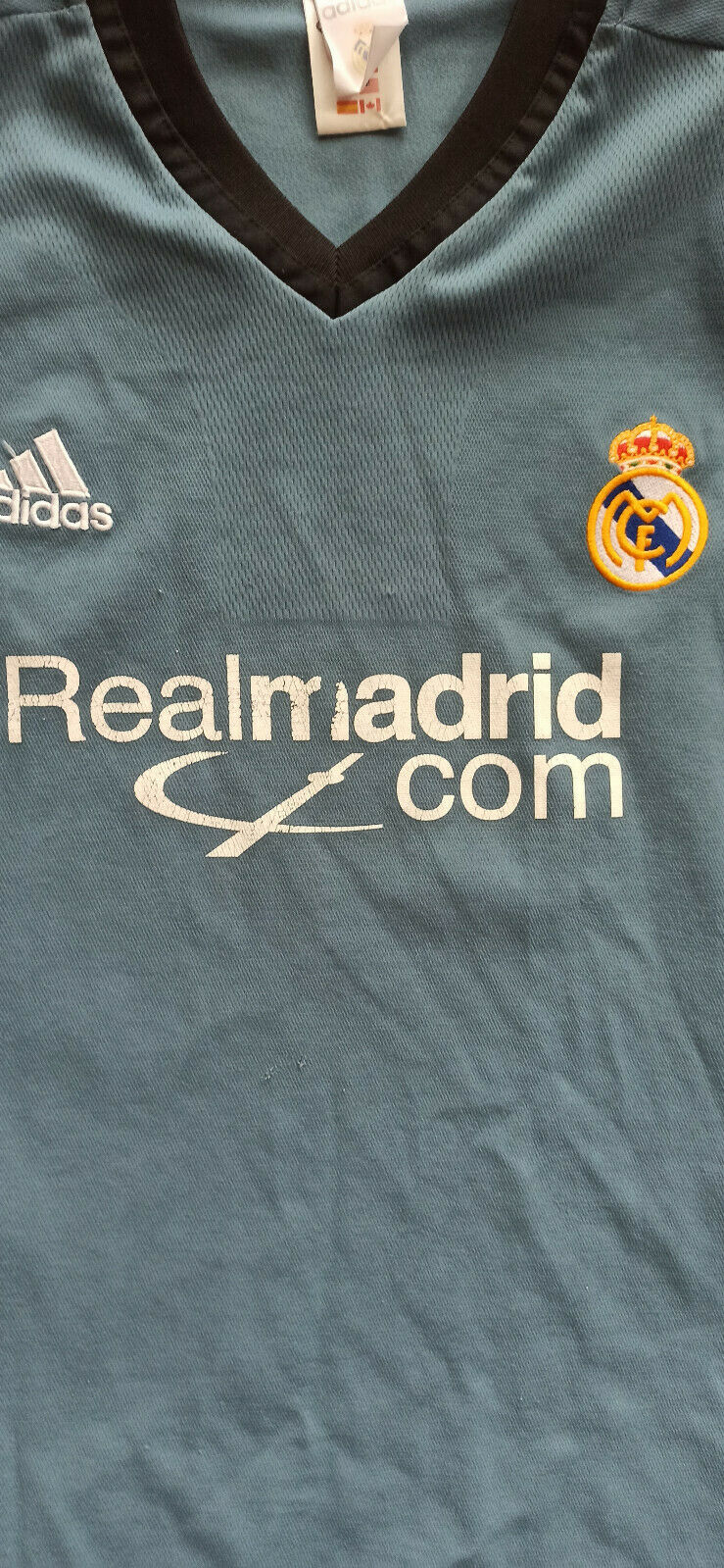 maglia calcio Real Madrid vintage ZIDANE Mobile camiseta 2001 2002 LFP camiseta