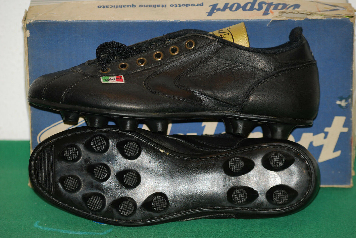 vintage Valsport ITALIA gold Made in ITALY boots Lavorazione shoes soccer 1970