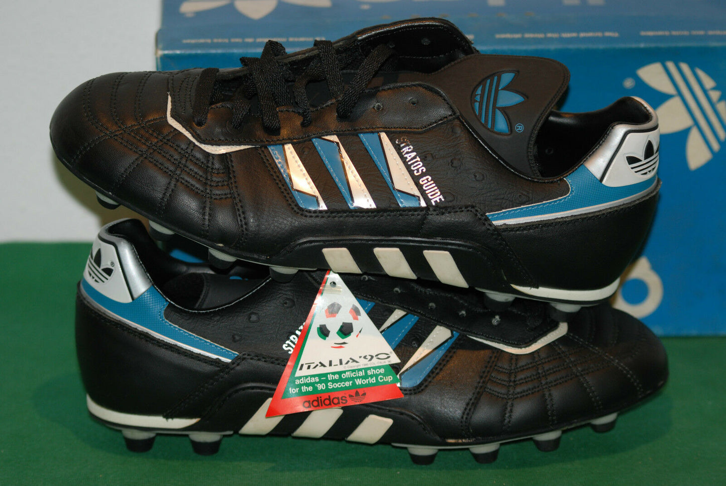 vintage adidas STRATOS GUIDE boots tango espana soccer botas NOS rare italia 90