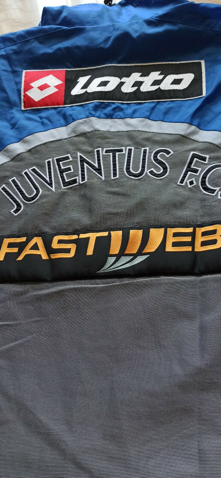 giacca Juventus Calcio Del Piero Lotto Fastweb 2001 2002 scudetto track top