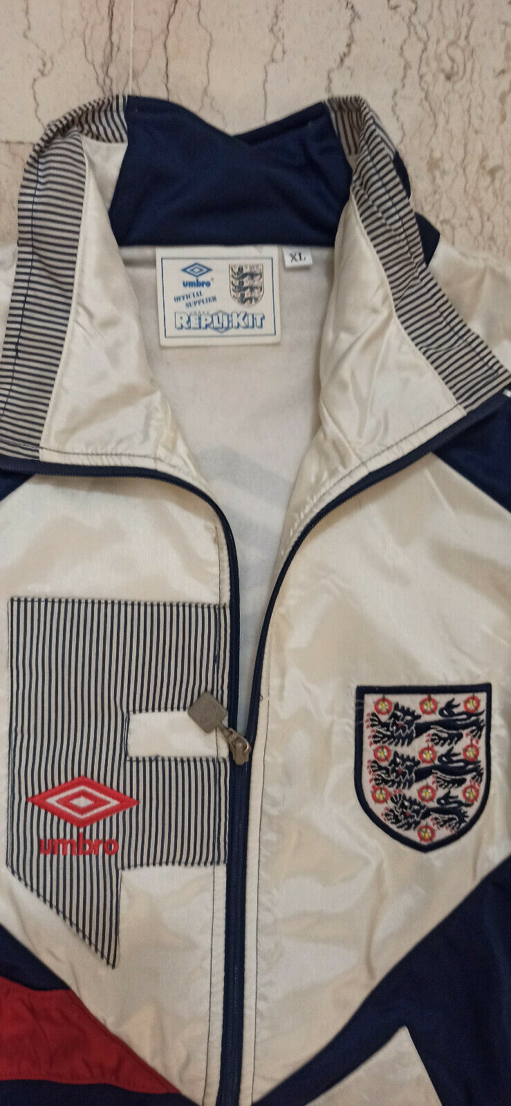 vintage England Umbro sweatshirt Tracktop FIFA World Cup 1990 shirt jersey