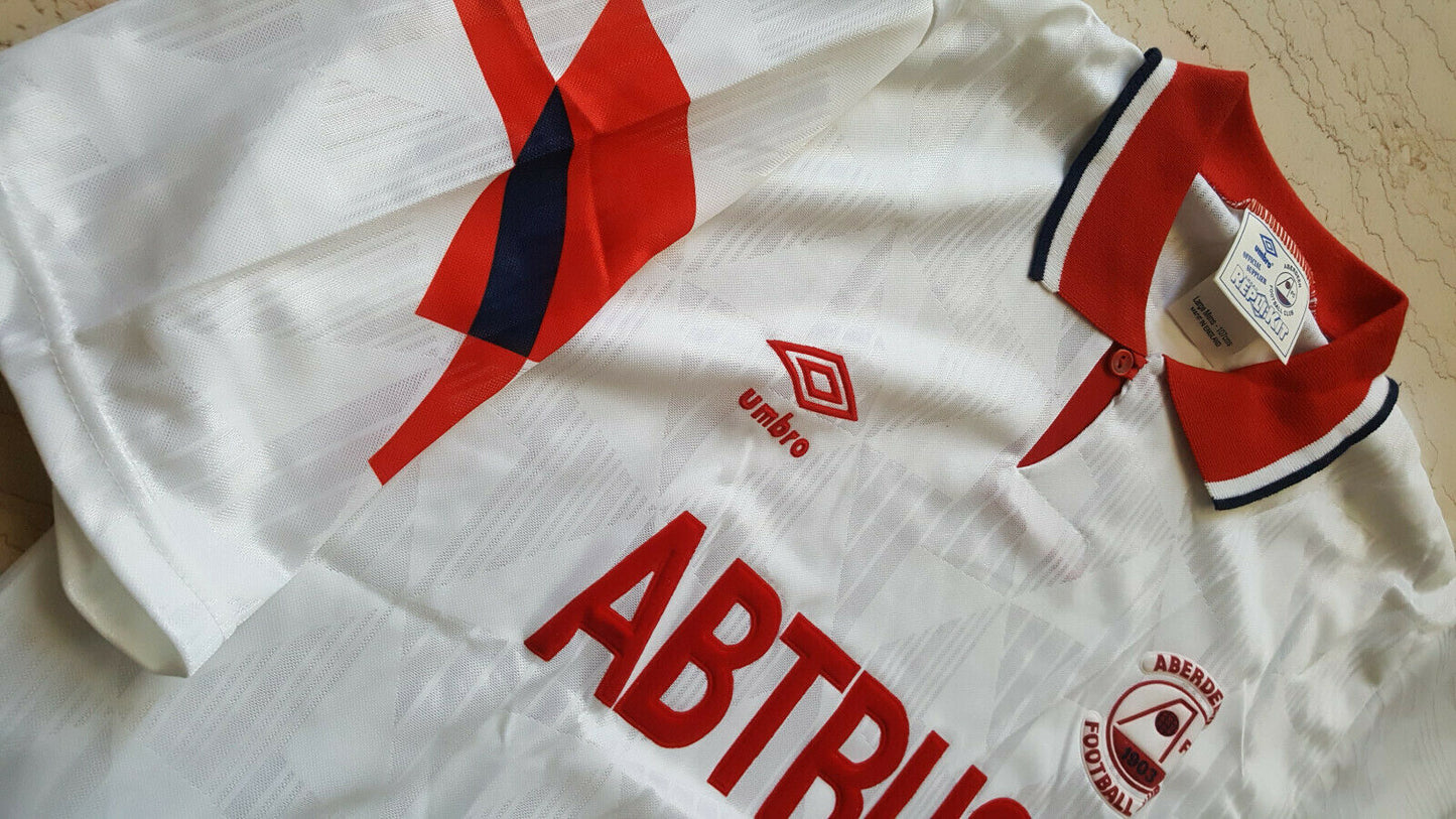 maglia Aberdeen football club vintage umbro 1992-93 home jersey retro Shearer