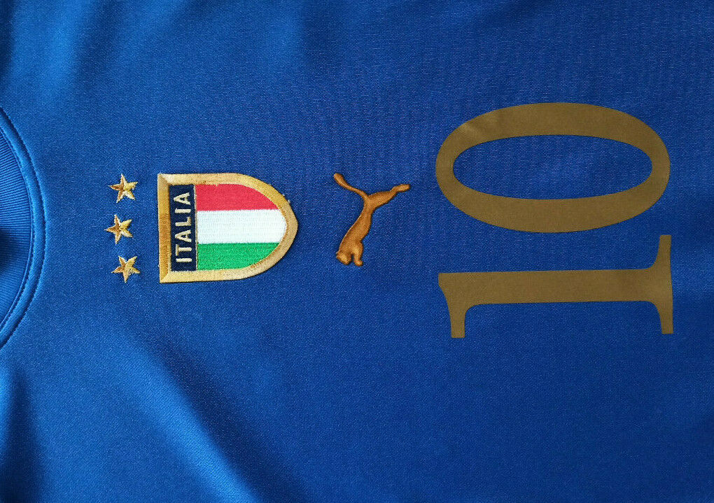 maglia italia Baggio 2004 LAST GAME v SPAIN Jersey home XL Puma shirt vintage