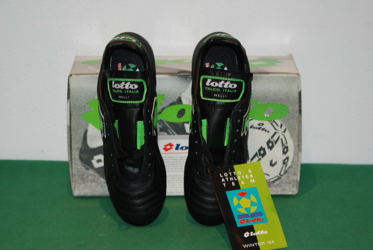 lotto vintage IN MELLI NAZIONALE soccer boots milan holland italia 90 deadstock