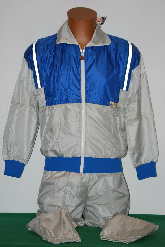 DEADSTOCK VINTAGE ELLECI FULL TRACKSUIT OLD RARE SHINY SPORT GLANZ 46