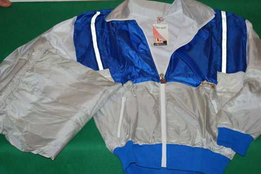 DEADSTOCK VINTAGE ELLECI FULL TRACKSUIT OLD RARE SHINY SPORT GLANZ TG46