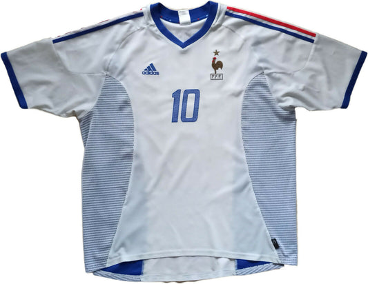 Maglia Francia Zidane Korea 2002 World Cup Vintage Adidas away shirt Jersey