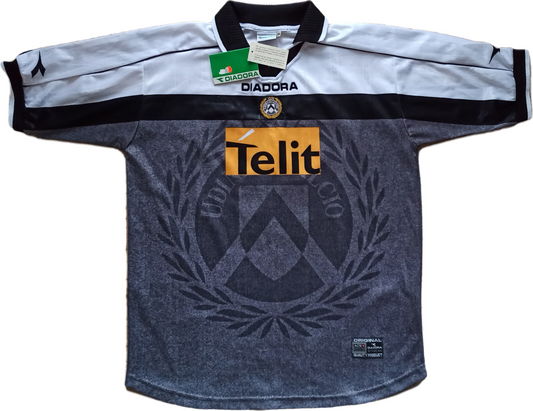 Maglia calcio vintage Diadora MUZZI UDINESE calcio TELIT 2000 2001 Shirt Jersey