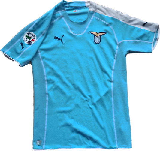 maglia calcio vintage Lazio DI CANIO no sponsor 2005 2006 shirt PUMA L serie A