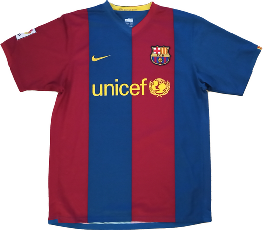 maglia calcio Messi Barcellona Nike Barca 2006 2007 L unicef camiseta