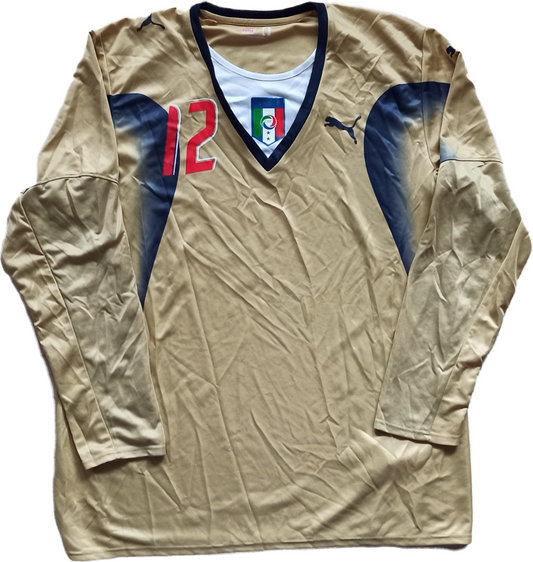 maglia calcio vintage match worn Italia Peruzzi 2006 Nuovo Logo FIGC puma rara