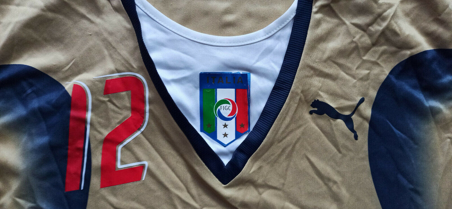 maglia calcio vintage match worn Italia Peruzzi 2006 Nuovo Logo FIGC puma rara