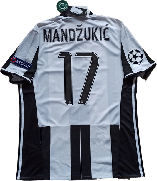 maglia calcio vintage Juventus Mandzukic Final Cardiff 2017 Adidas Jeep UCL L