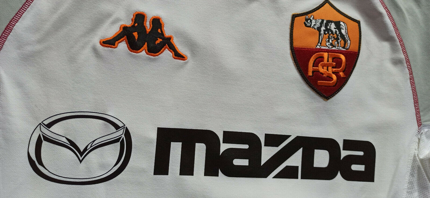 maglia calcio roma totti 2002-03 Champions League MAZDA Kappa vintage *NUOVA* L