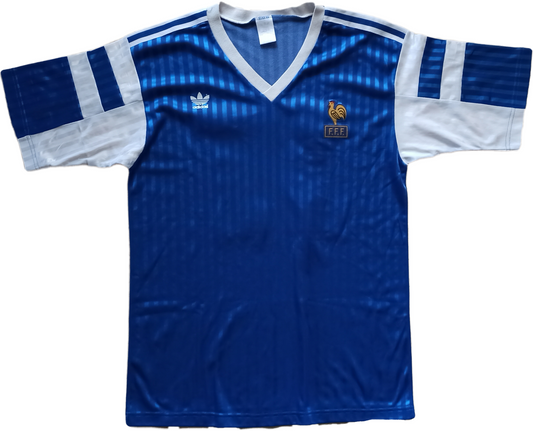 Zidane shirt France maillot maglia calcio adidas EURO France 1989/90 U21 jeunes