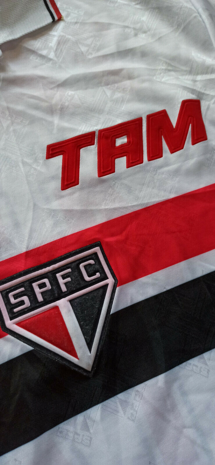 maglia calcio Sao Paulo vintage Penalty TAM match worn Cerezo Penalty Cafu