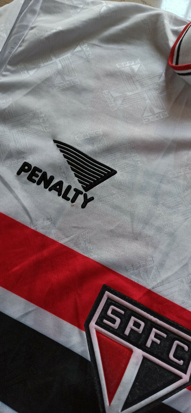 maglia calcio Sao Paulo vintage Penalty TAM match worn Cerezo Penalty Cafu