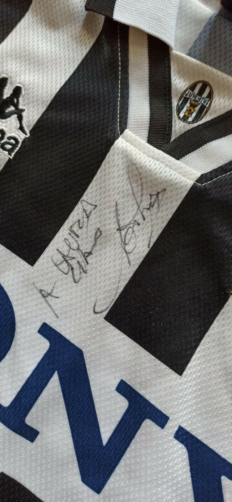 match worn player Juventus Sony Kappa Del Piero 1996 friendly SIGNED autograph