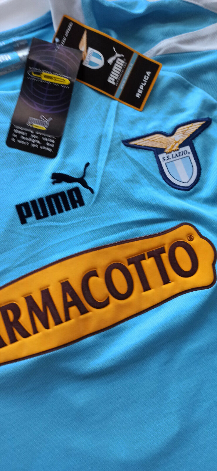 maglia Lazio Albertini vintage Serie A *NEW* Puma Player 2003 2004 home shirt XL