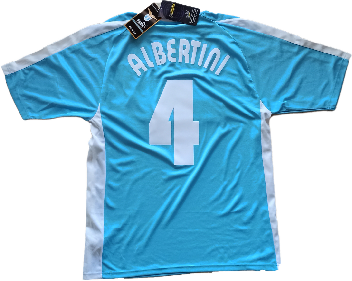 maglia Lazio Albertini vintage Serie A *NEW* Puma Player 2003 2004 home shirt XL