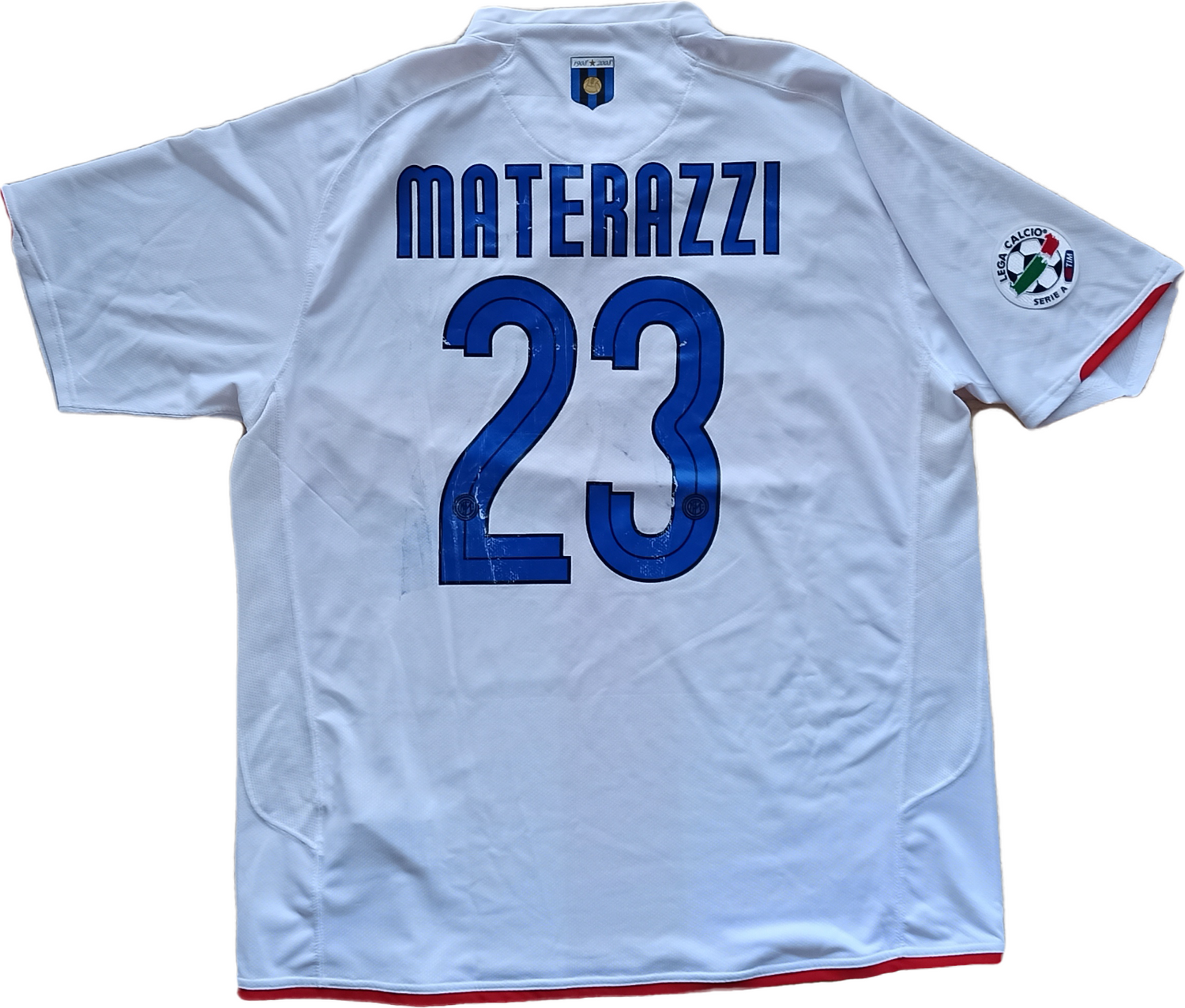 maglia Inter Nike calcio vintage Centenario 2007 2008 Materazzi #23 Pi