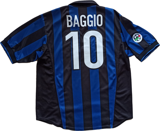 maglia calcio vintage inter Nike Pirelli 1998 1999 Roberto BAGGIO Home shirt