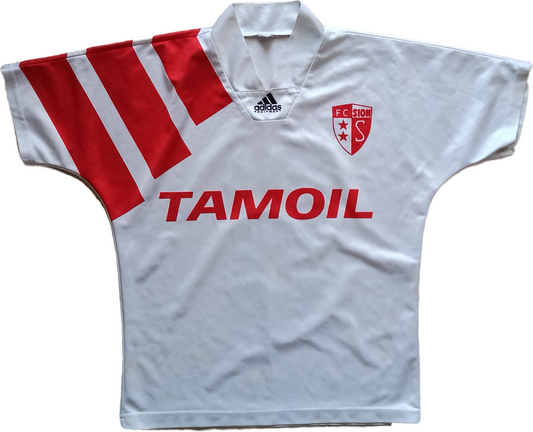 maglia calcio vintage Adidas Equipment match worn Sion switzerland Tamoil 1993