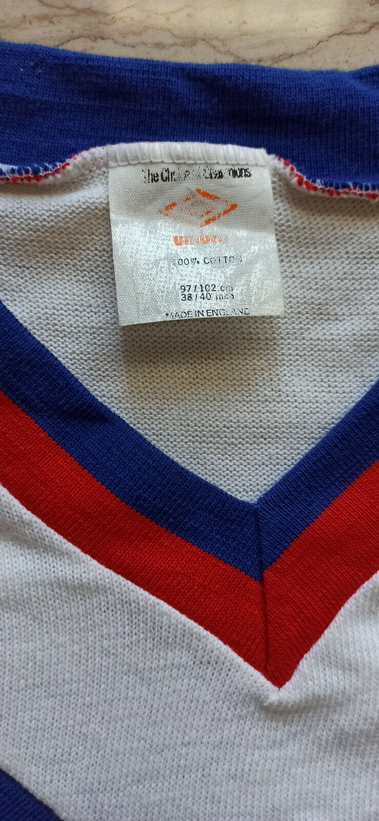 maglia match worn Umbro vintage Rugby Great Britain 1983 wool rare