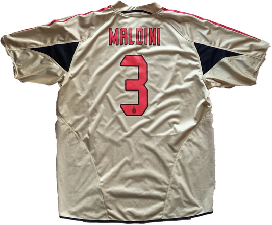 maglia calcio vintage AC Milan Maldini Opel Adidas 2004-05 third shirt