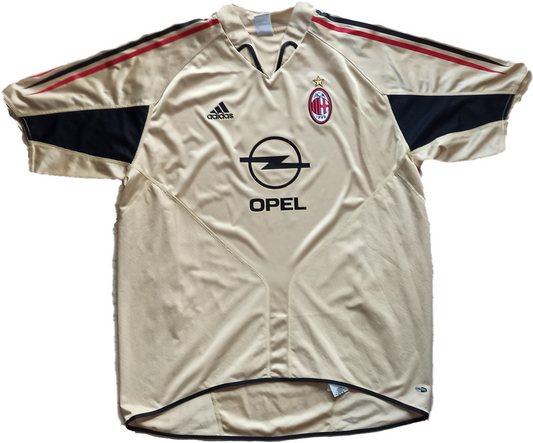 maglia calcio vintage AC Milan Maldini Opel Adidas 2004-05 third shirt