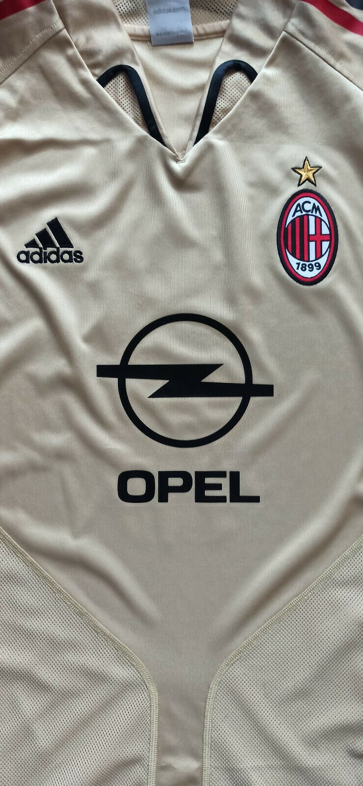 maglia calcio vintage AC Milan Maldini Opel Adidas 2004-05 third shirt