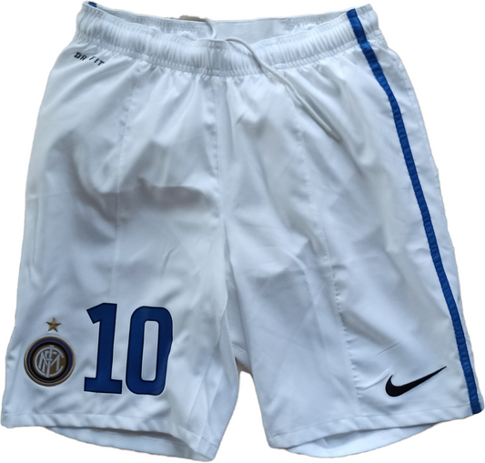 pantaloncini calcio vintage Inter shorts Nike 2011 2012 Sneijder #10 NUOVI S