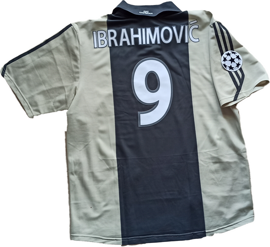 maglia calcio vintage ajax Ibrahimovic 2001 2002 amro vintage adidas jersey