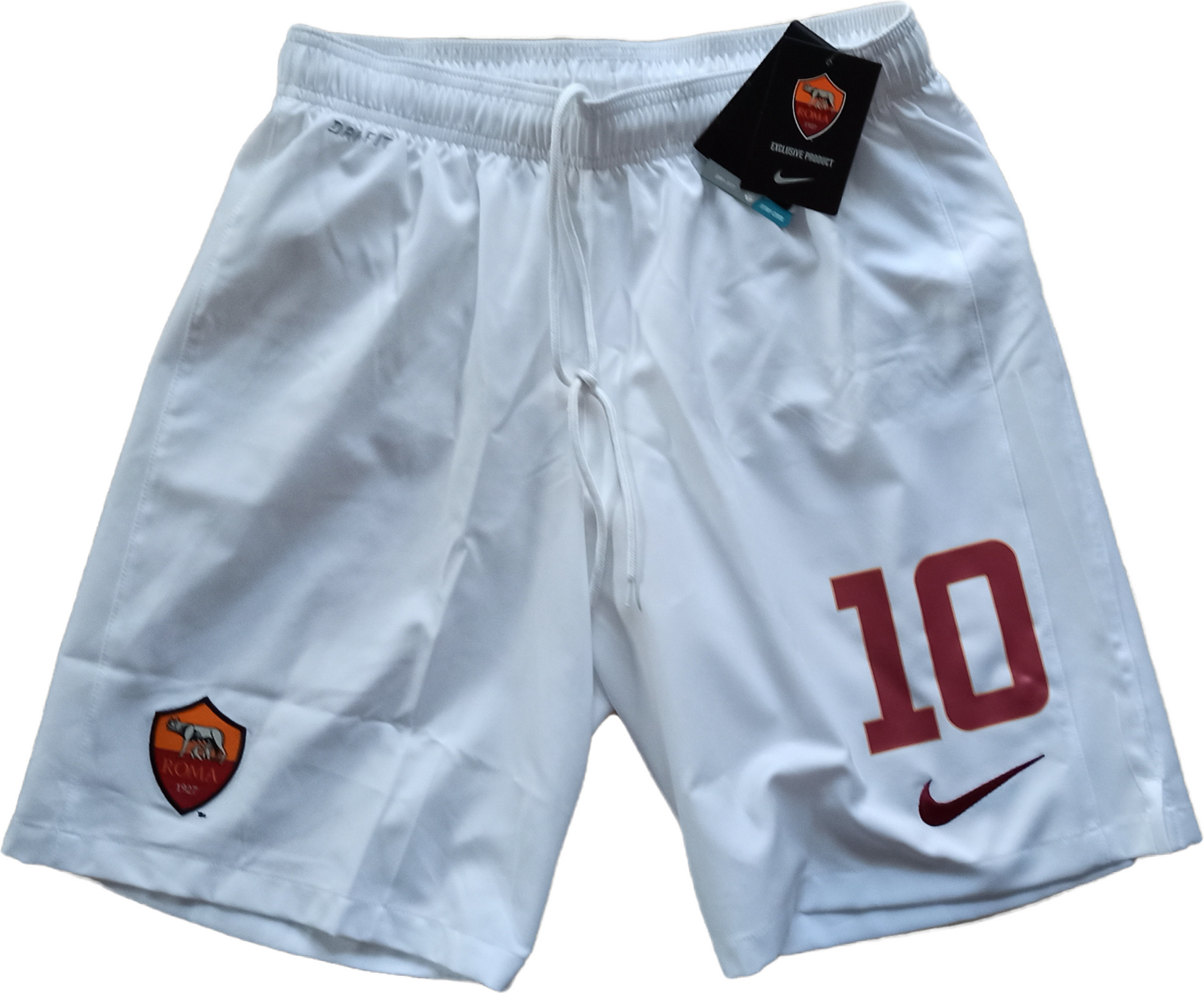pantaloncini calcio vintage AS Roma shorts Nike 2014 2015 TOTTI