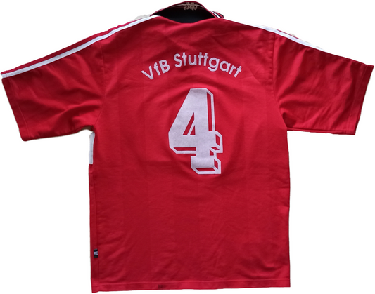 match worn trikot calcio vintage Stuttgart #4 1996-97 adidas Stoccarda jersey