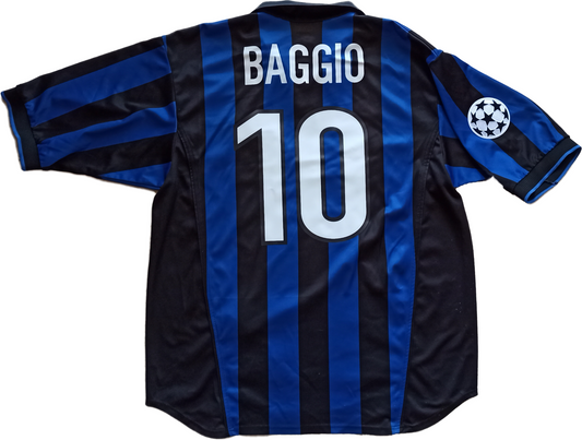 maglia calcio Roberto BAGGIO vintage inter Nike Pirelli 1998 1999 Home shirt XL