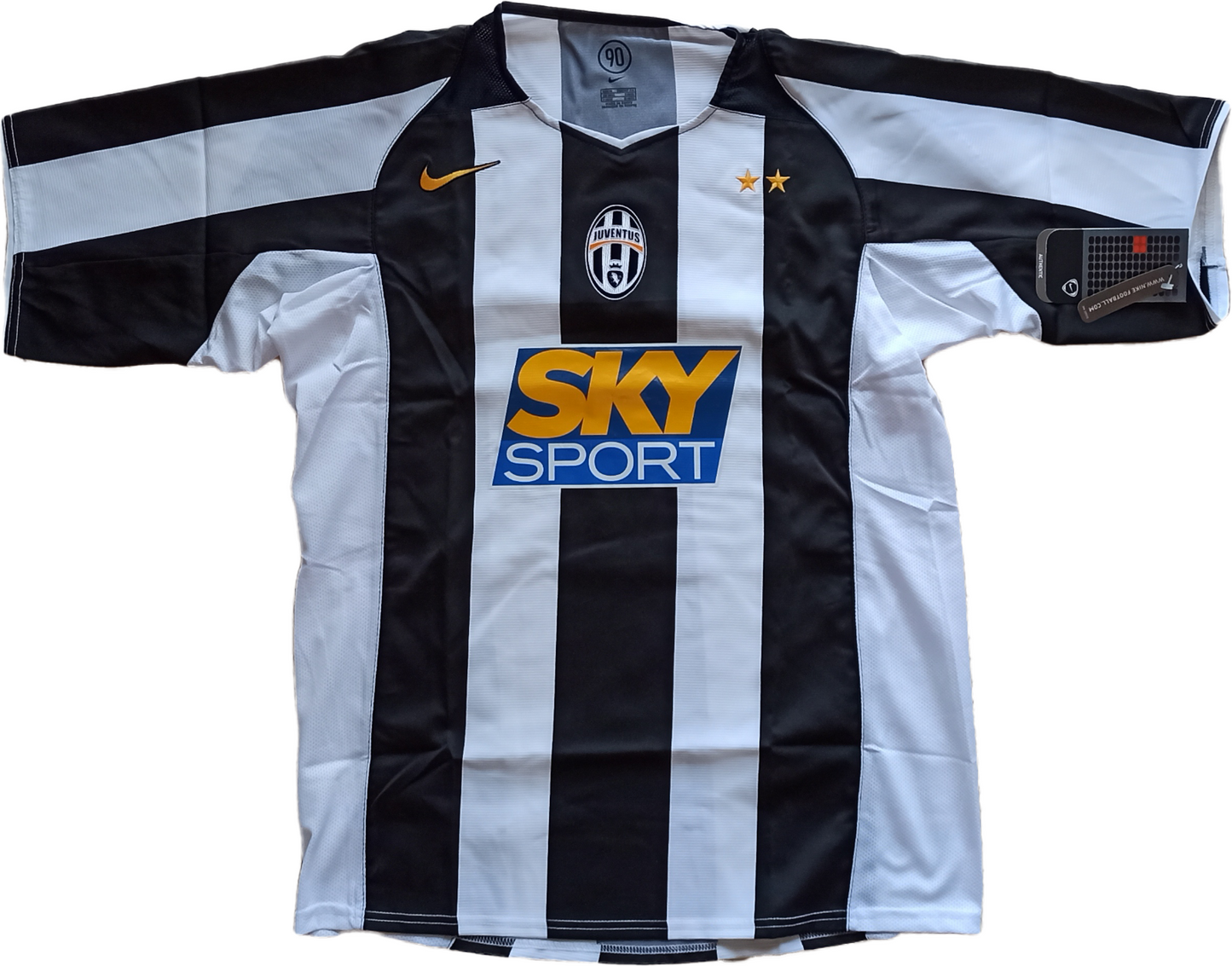 Maglia calcio vintage Juventus Nike Del Piero 2004-05 Sky Sport M *BNWT* shirt