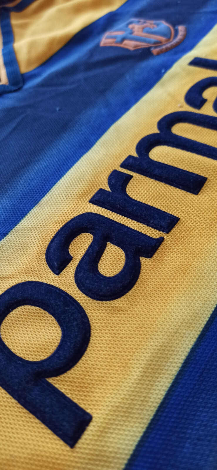 maglia calcio vintage AC Parma Di Vaio match worn indossata Joy 2000 2001 shirt