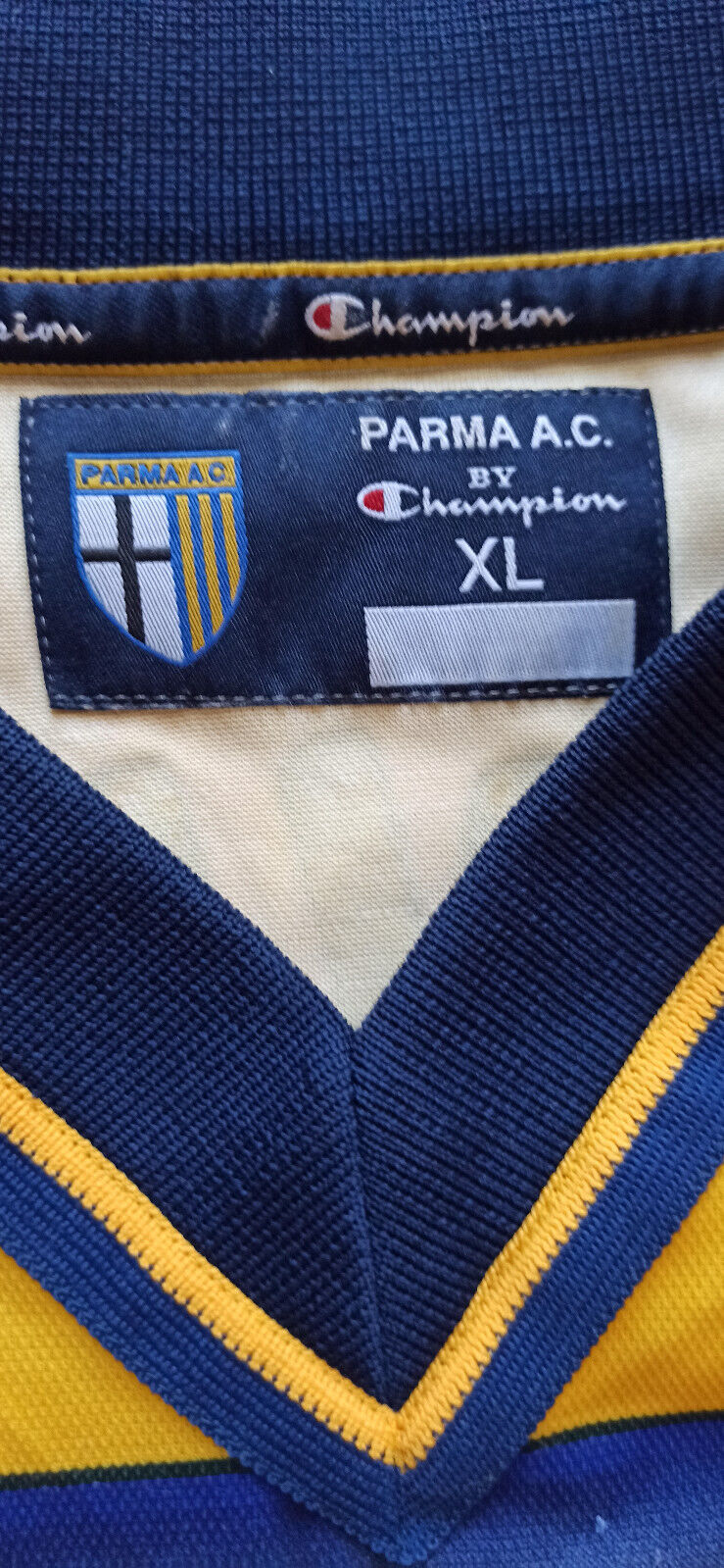 maglia calcio vintage AC Parma Di Vaio match worn indossata Joy 2000 2001 shirt