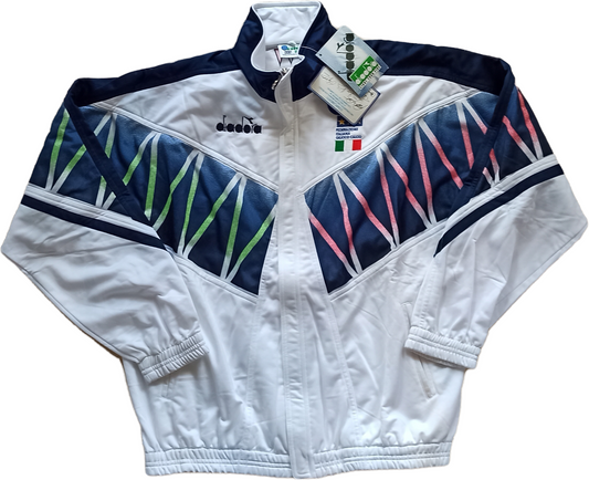 maglia calcio vintage Italy 1994 Roberto Baggio tracktop swatshirt Diadora *NEW*