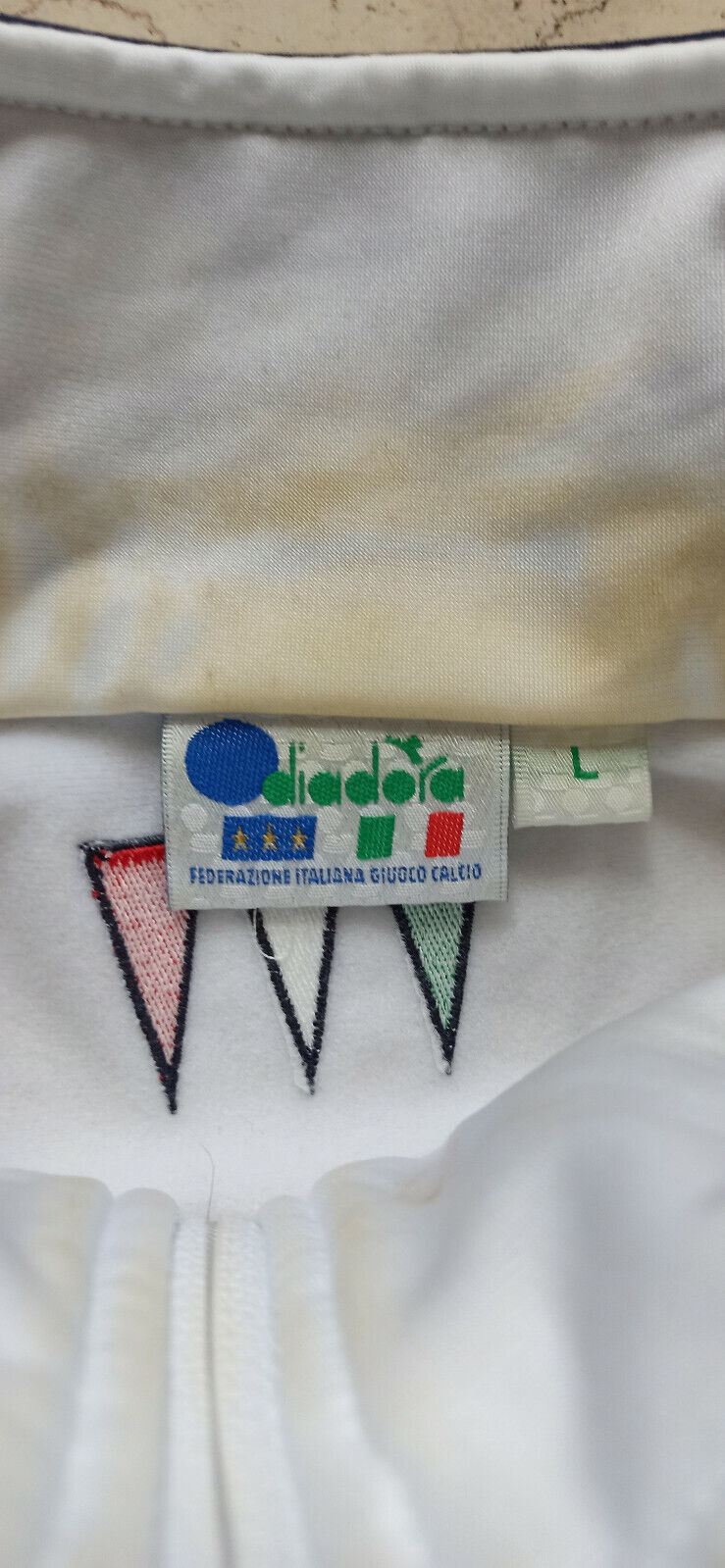 maglia calcio vintage Italy 1994 Roberto Baggio tracktop swatshirt Diadora