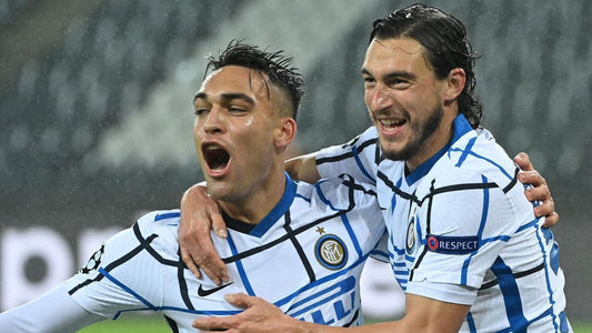 maglia calcio match worn Inter Lautaro Martinez Nike Pirelli 2020-21 Champions L