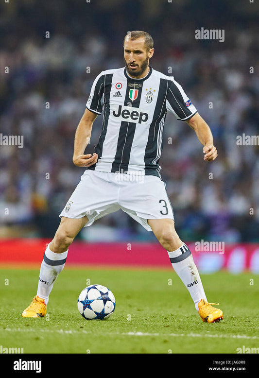 maglia calcio match worn Chiellini FINAL CARDIFF juventus Adizero 2016-17 UCL