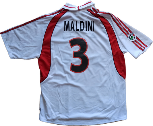 maglia calcio vintage AC Milan Maldini Opel 2000 2001 Away shirt jersey