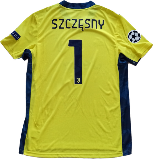 maglia match worn Juventus Szczesny 2020 2021 Jeep adidas champions league