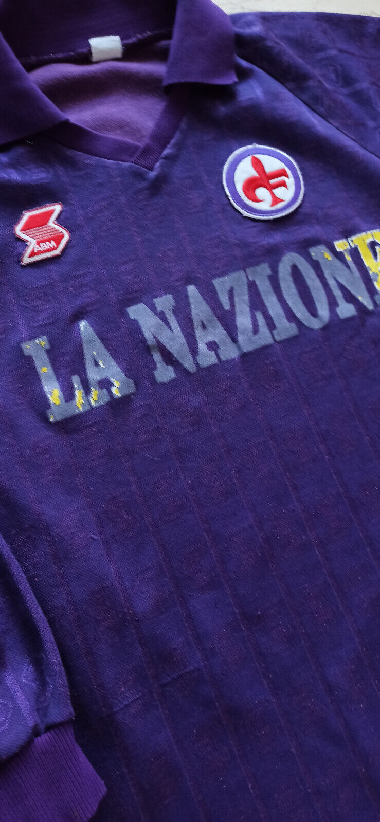 maglia Roberto Baggio Fiorentina UEFA CUP 1989 1990 ABM La NAZIONE L/XL