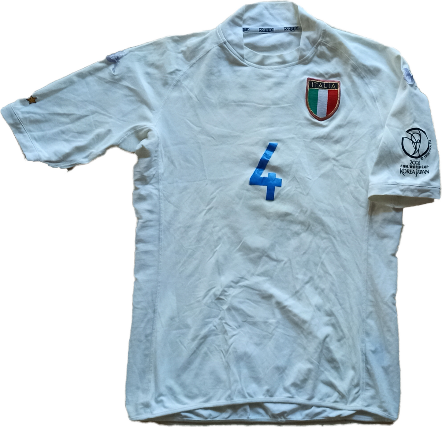 maglia calcio match worn Italia COCO World Cup 2002 Japan mondiali indossata