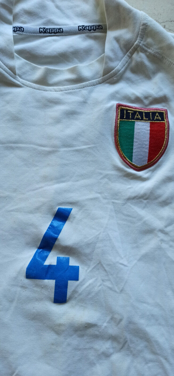 maglia calcio match worn Italia COCO World Cup 2002 Japan mondiali indossata